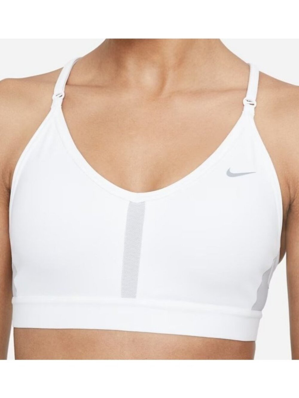 Nike Indy Sports Bra CZ4456-100 White Training Workout Dri-Fit Women's Size XXL